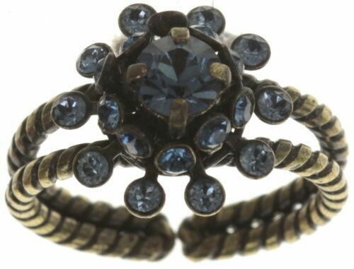 Konplott Ring "Pool-Side Flower" blau