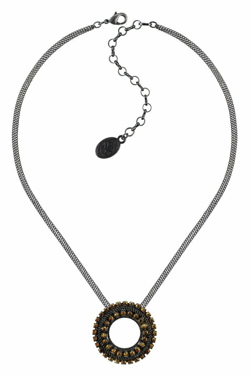 Konplott Kette "Rock n Glam" schwarz/braun