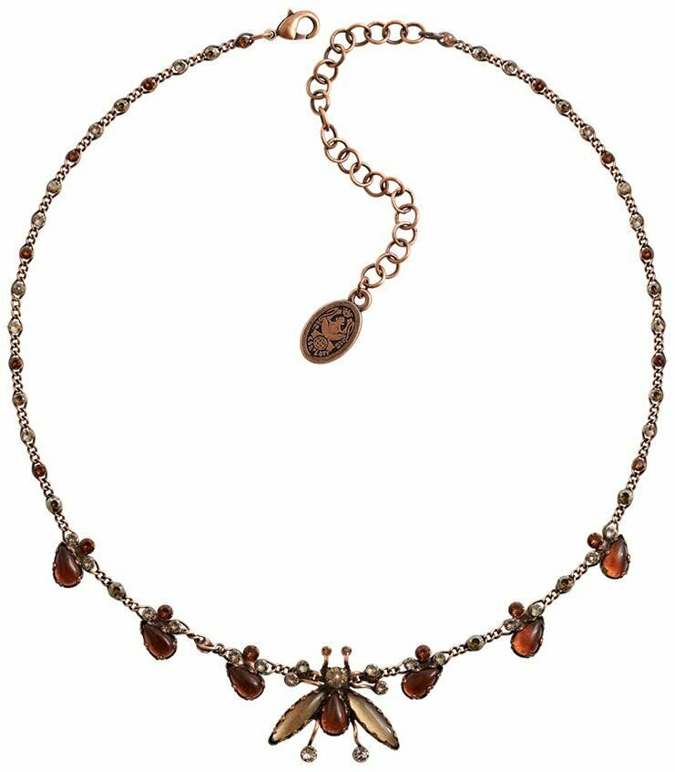Konplott Kette "Flower Zumzum"  kupfer/braun