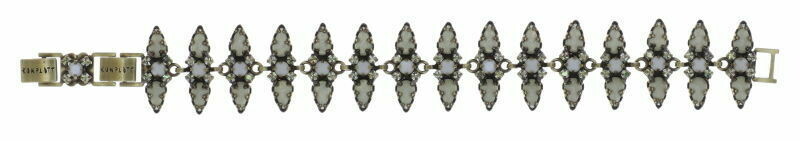Konplott Armband "Striptease" Messing/weiß/vitrail