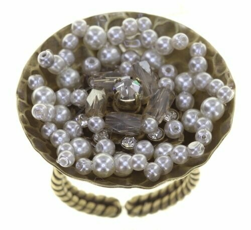 Konplott Ring "Soul of Thorns"  Daylight -weiß/beige