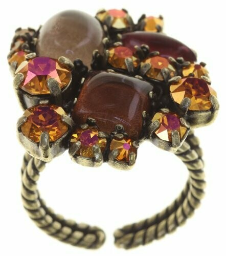 ​Konplott Ring "Jelly Star" multi braun/orange