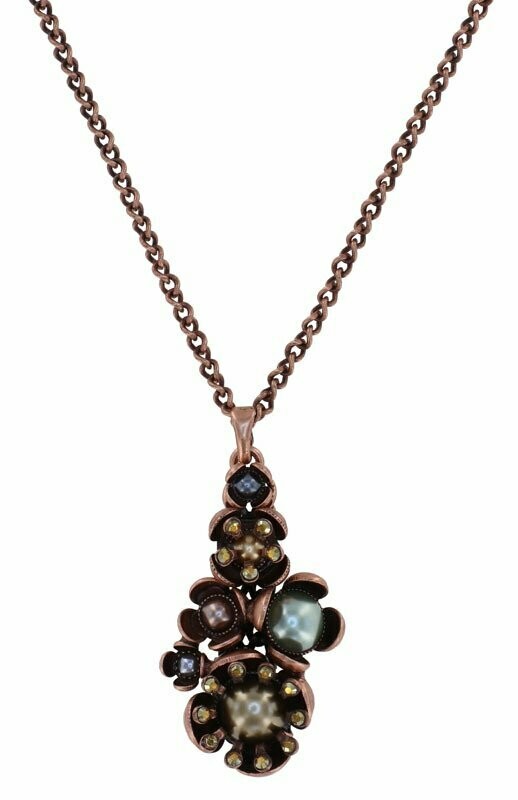 ​Konplott Kette  "Where the Lilac Bloom" Soft Touch green/brown