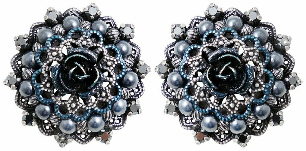 Konplott Ohrringe "Petit four Dentelle" dark blue