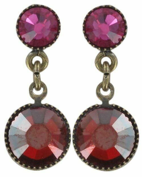 ​Konplott Ohrringe "Waterfalls" fuchsia/orangerot