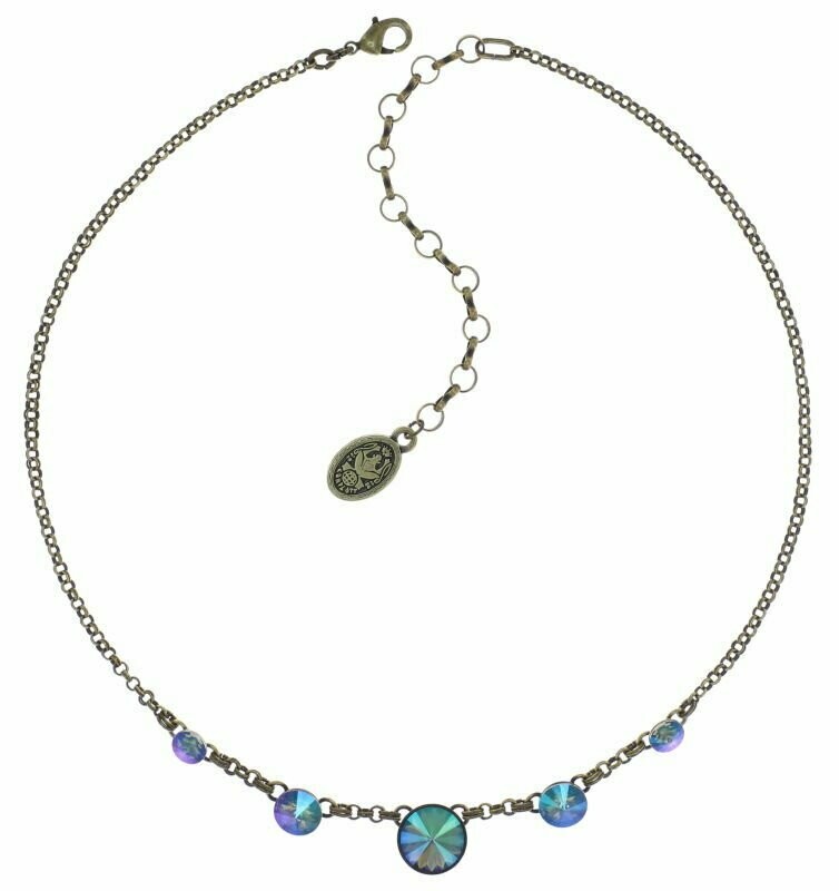 Konplott Kette "Rivoli" grün/rose/lila