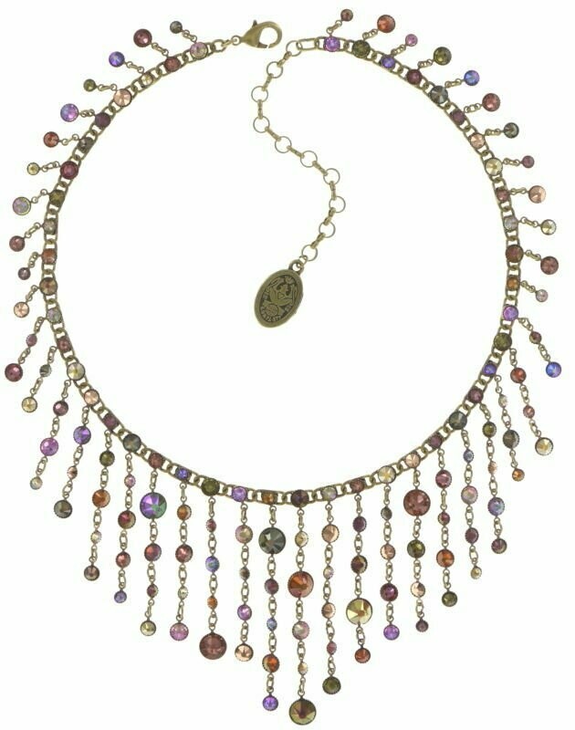 Konplott Kette "Waterfalls" braun/lila/multi