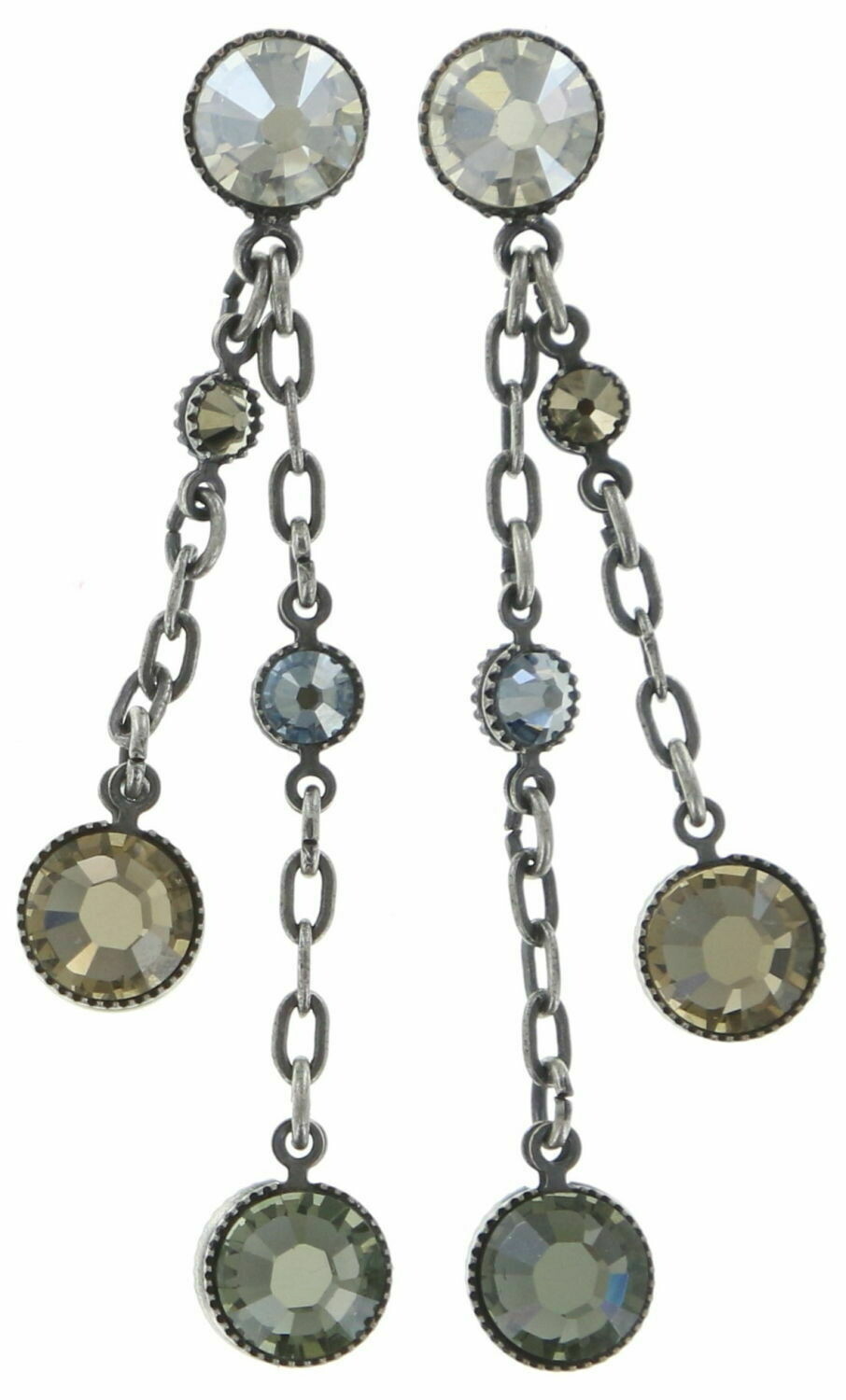 ​Konplott Ohrringe "Waterfalls" light blue/grau/weiß/beige