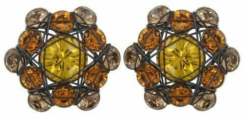 Konplott Ohrringe "Bended Lights" gelb/braun