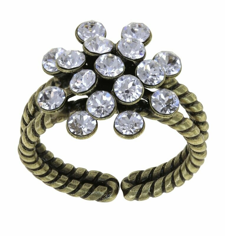 Konplott Ring Konplott Ring "Magic Fireball" Mini Crystal Clear