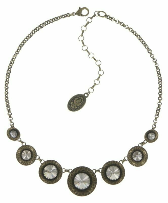 Konplott Kette "Rivoli Concave" weiß/grau