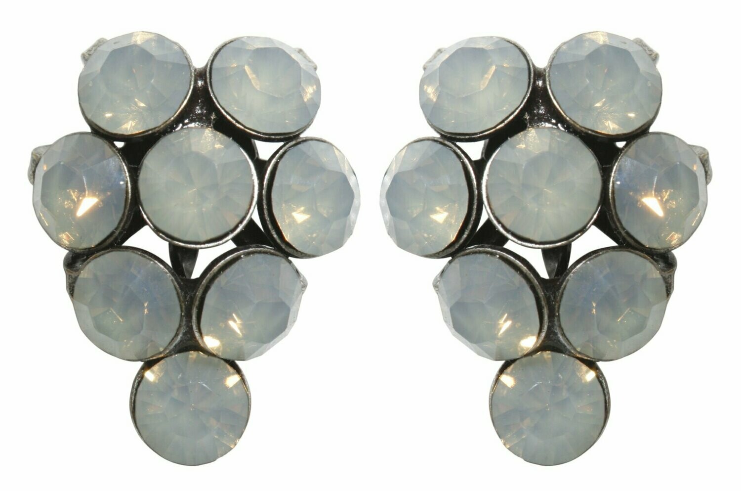 Konplott Ohrringe "Magic Fireball" Grau-opal