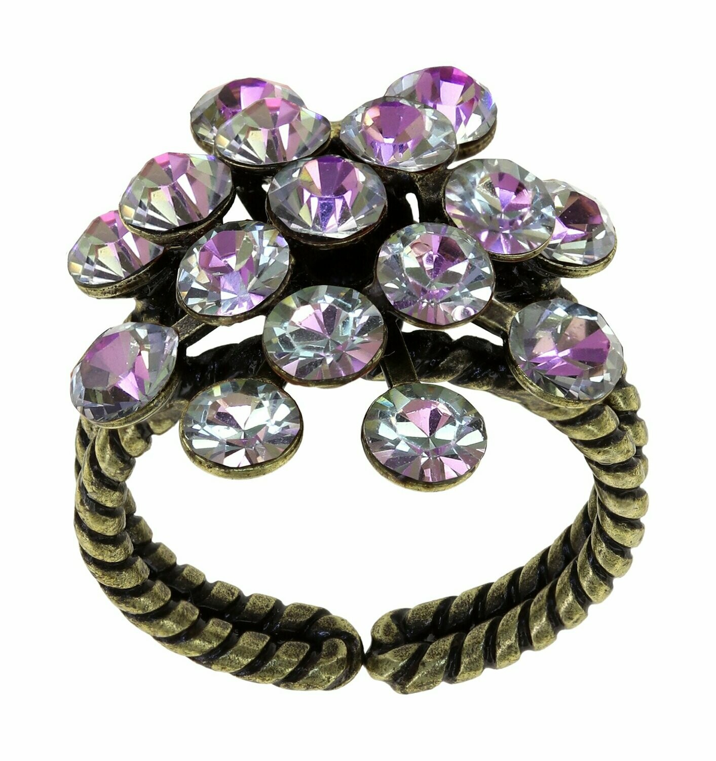 Konplott Ring Mini "Magic Fireball" Weiß, Rosa