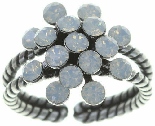 Konplott Ring Mini "Magic Fireball" Weiß, Grau