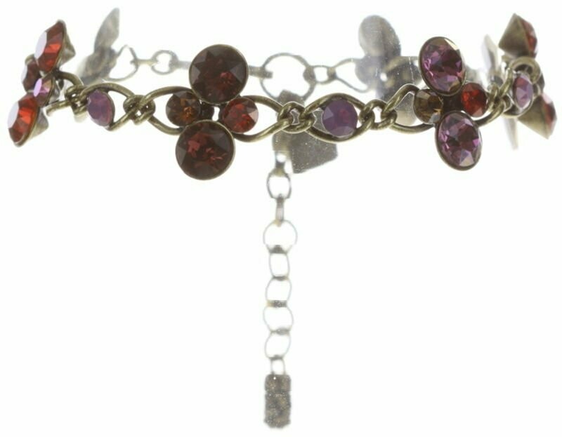 Konplott Armband "Disco Star" multi rot/lila/braun