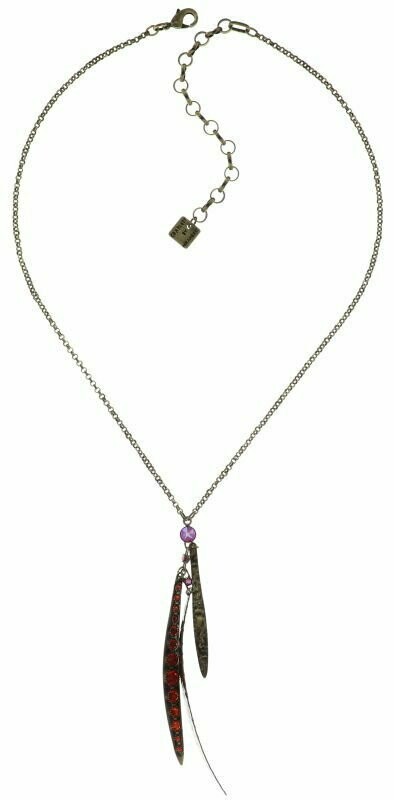 Konplott Kette "Global Glam de Luxe" pink-lila/orange