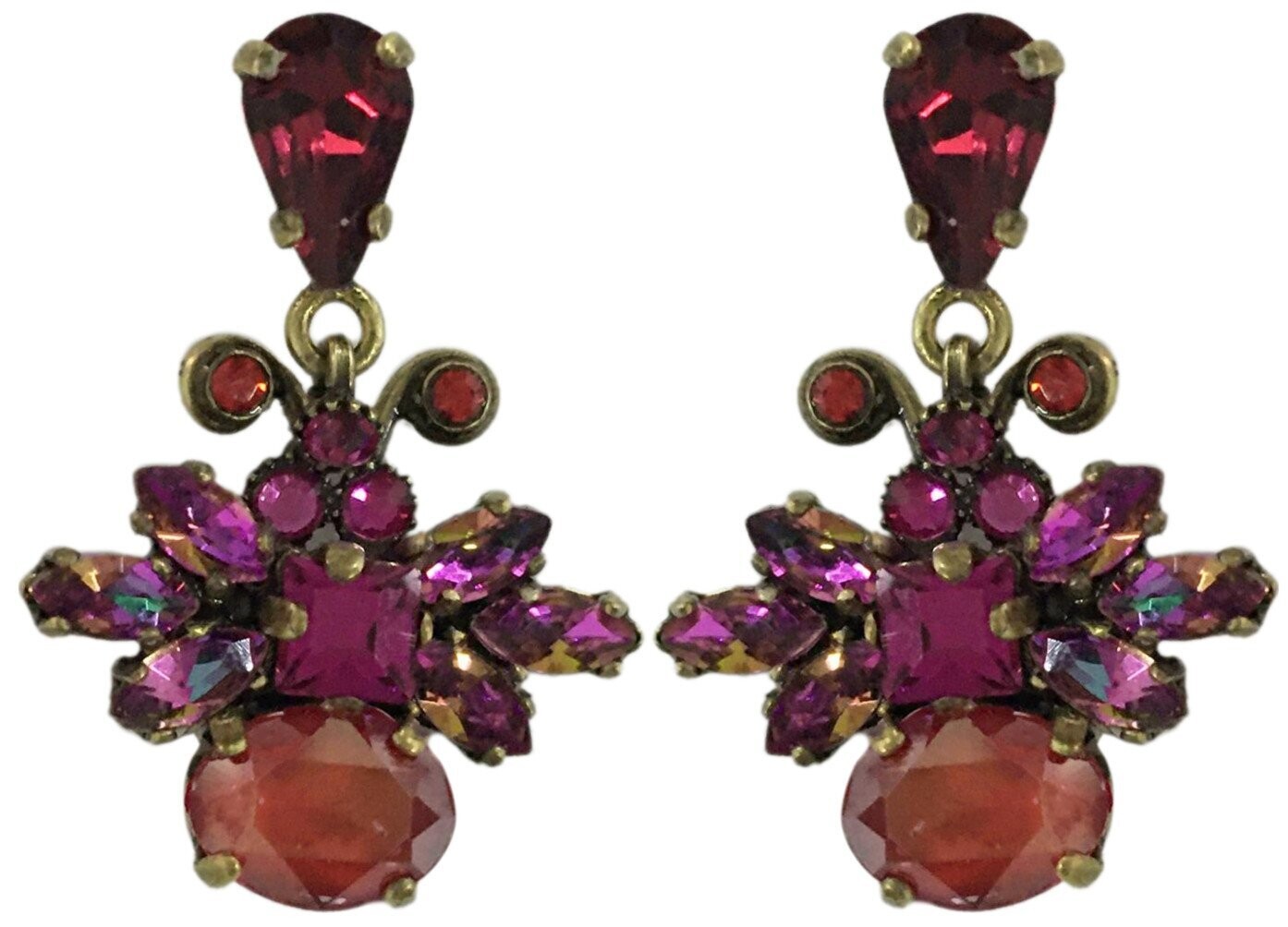 Konplott Ohrringe "Love Bugs" Rot, Pink - Rubiresque