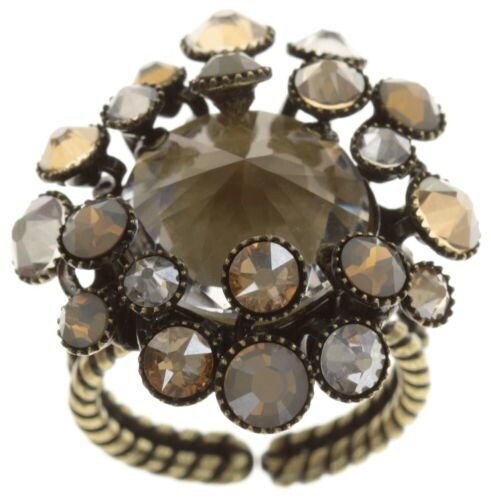 Konplott Ring Konplott Ring "Caviar de luxe" gelb/braun/grau-opal