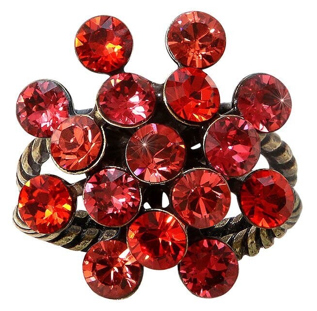 Konplott Ring "Magic Fireball" fuchsia/orange