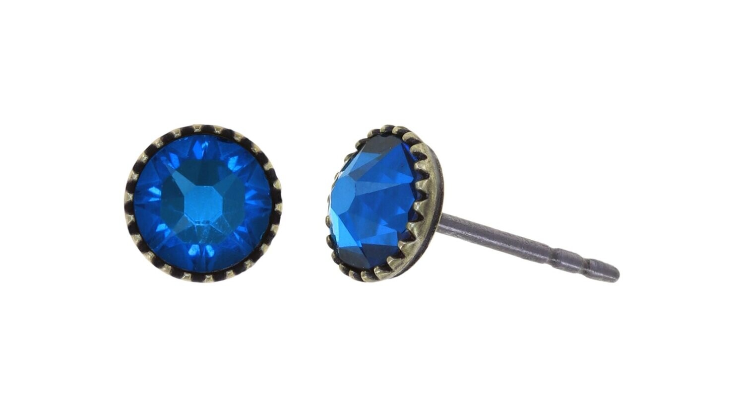 Konplott Ohrringe "Black Jack" royalblau