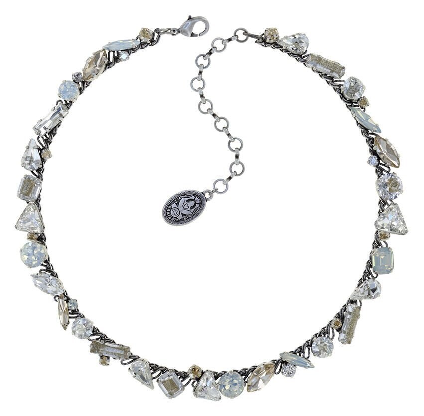 Konplott Kette "Gems Riot" Weiß, Beige / Moon Crystal