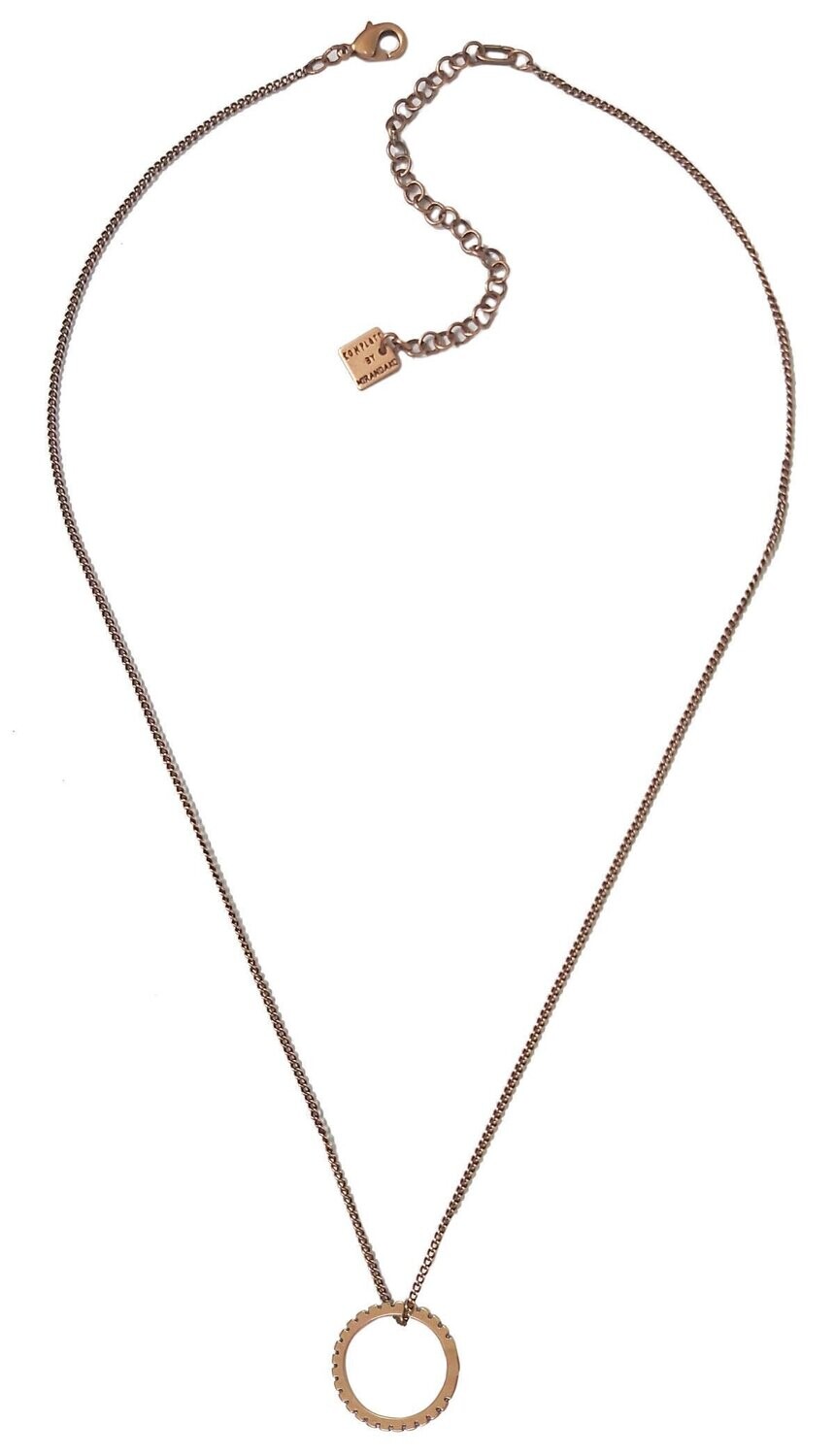 Konplott Kette "Daily Glam" Pink / Kupfer
