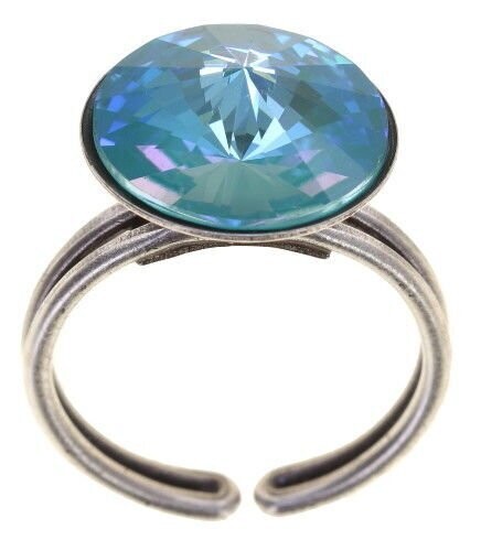 Konplott Ring "Rivoli" Blau, Grün