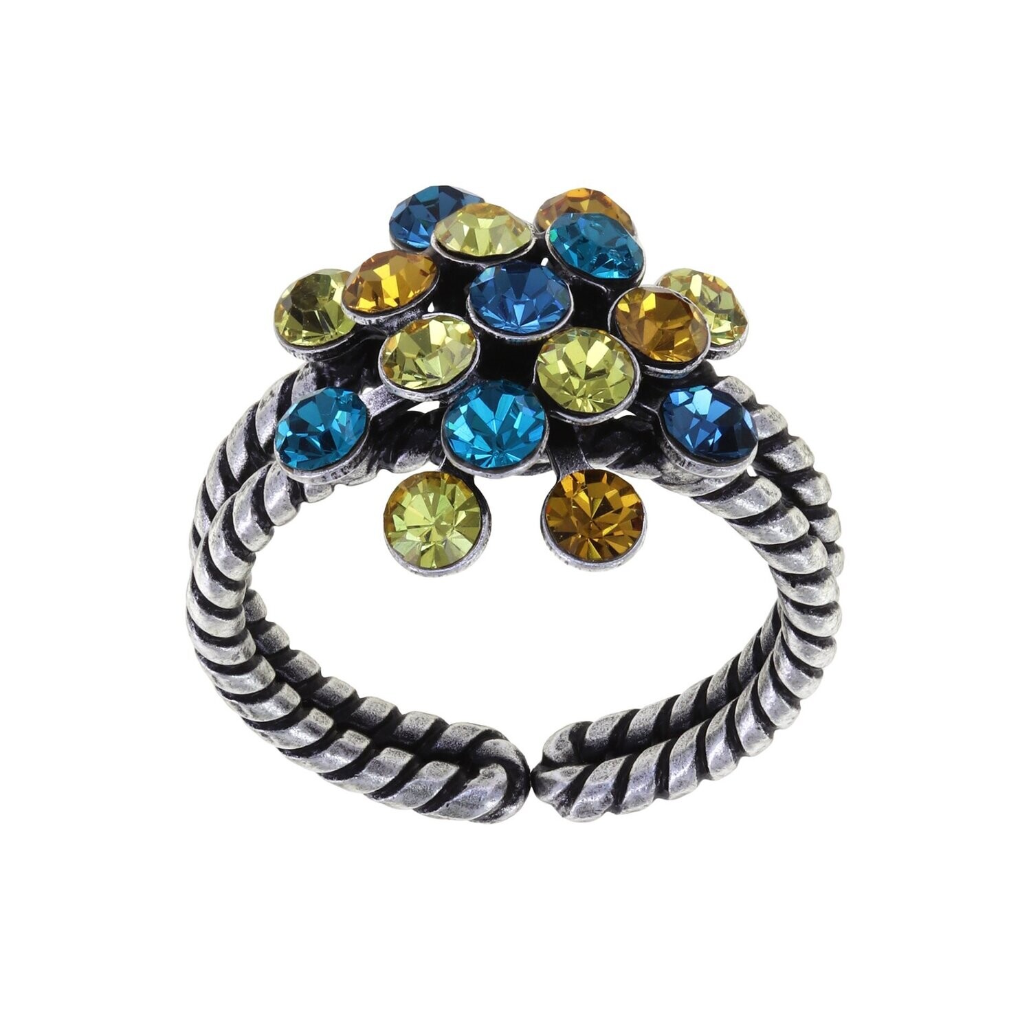 ​Konplott Ring "Magic Fireball" blue/yellow