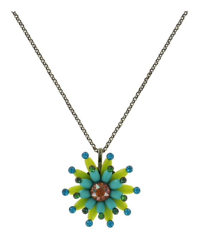 ​Konplott Kette "Daisy Riot" green multi