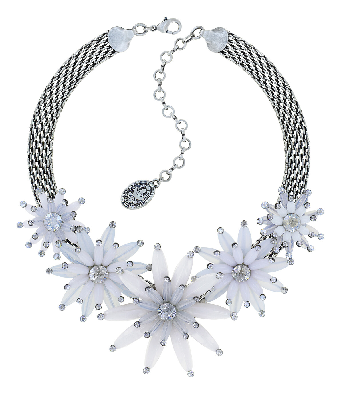 Konplott Collier "Daisy Riot" weiß