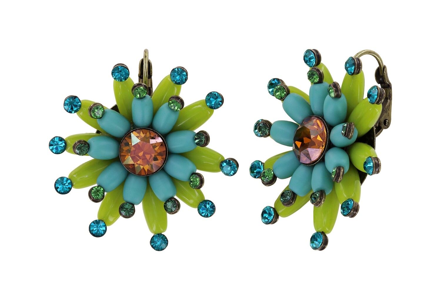 ​Konplott Ohrringe "Daisy Riot" zu green multi