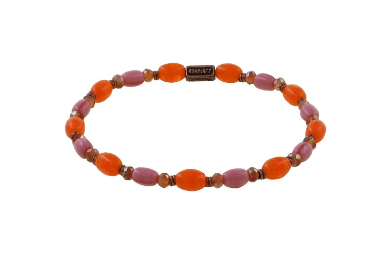 Konplott Armband Konplott Armband "Petit Glamour d´Afrique" multi orange