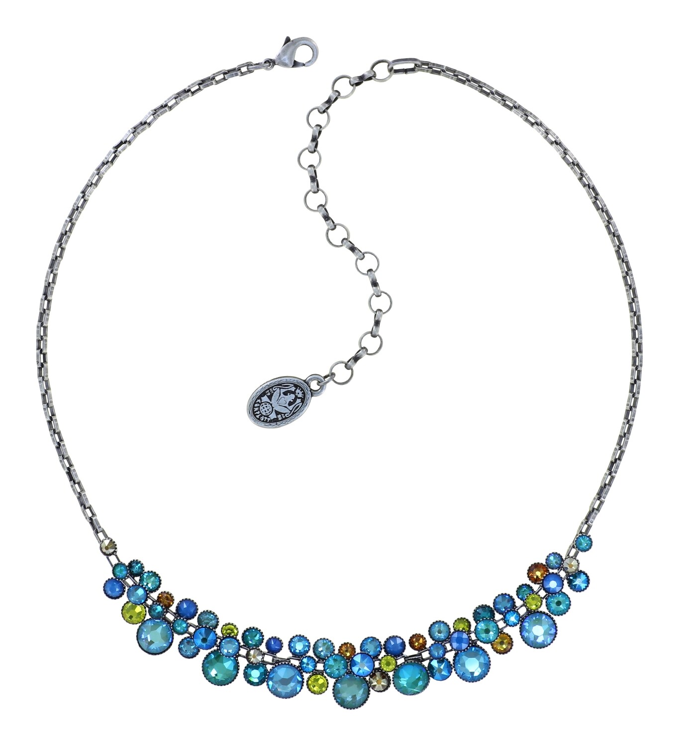 Konplott Kette "Water Cascade" Blau, Gelb, Braun
