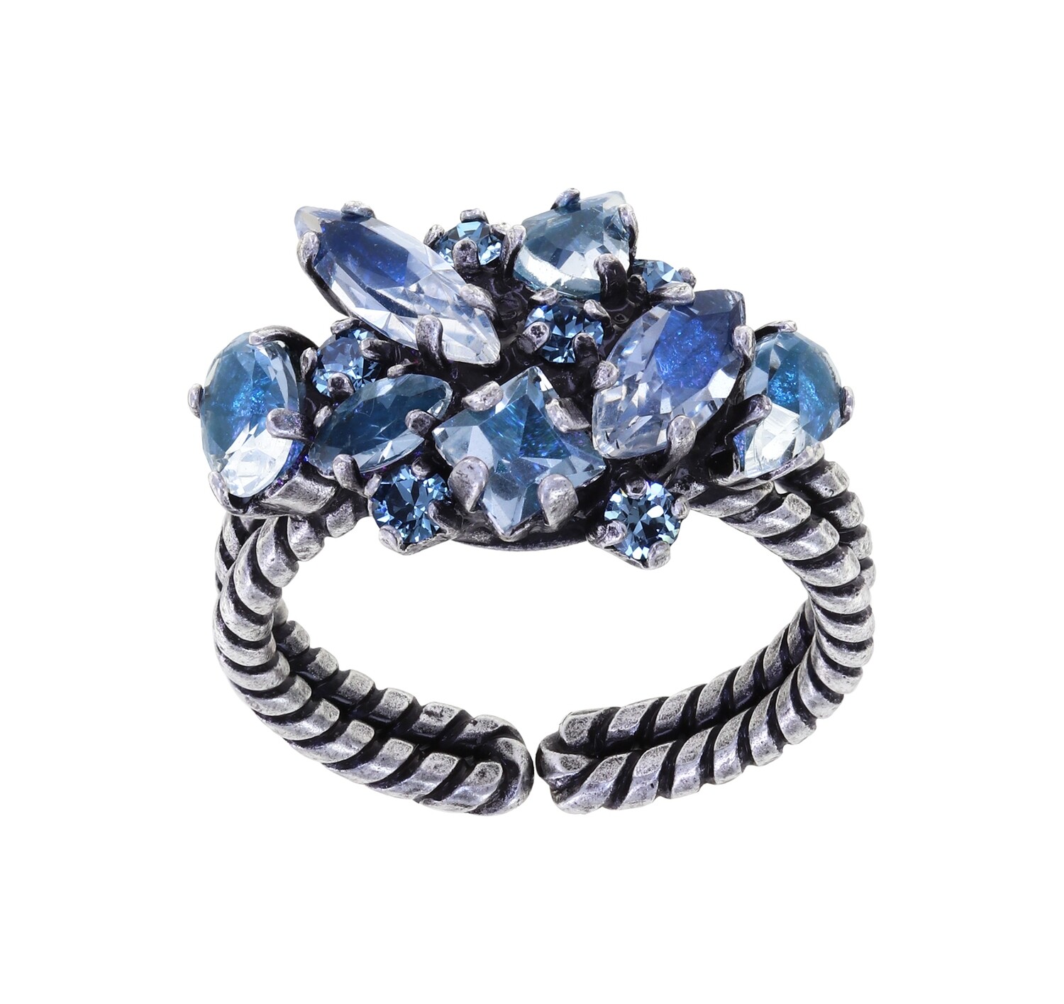 ​Konplott Ring "Abegail" blau