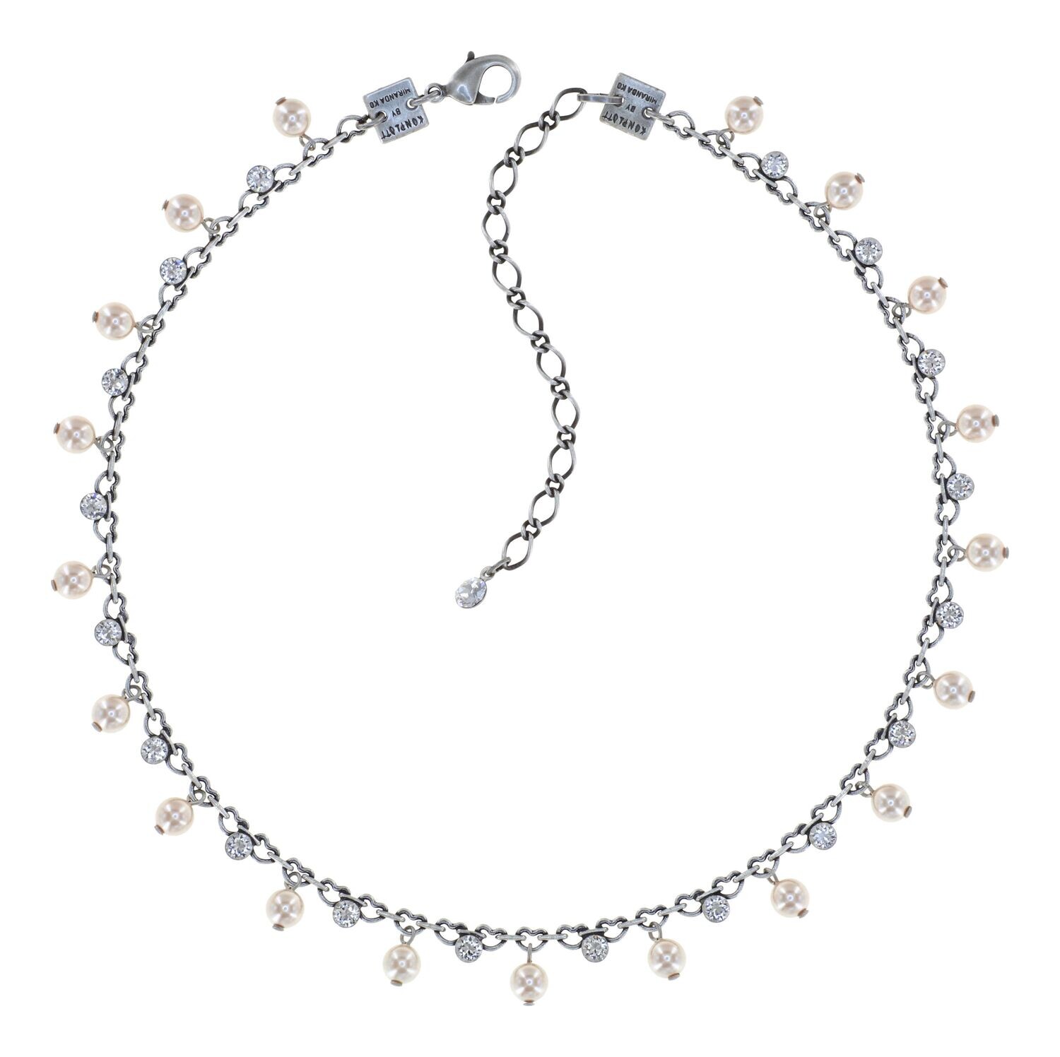 ​Konplott Kette "Pearl Shadow" weiß