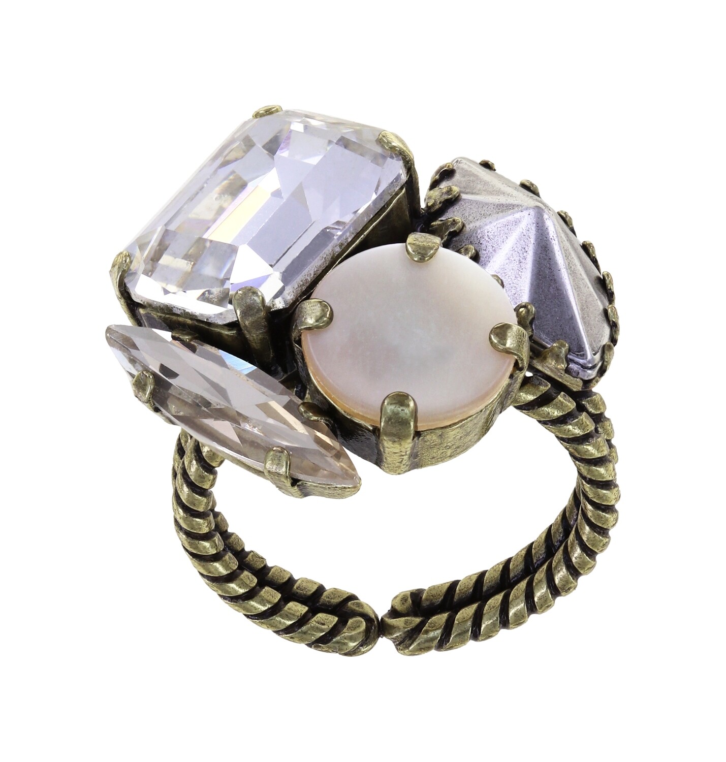 Konplott Ring "Sea Breeze" weiß