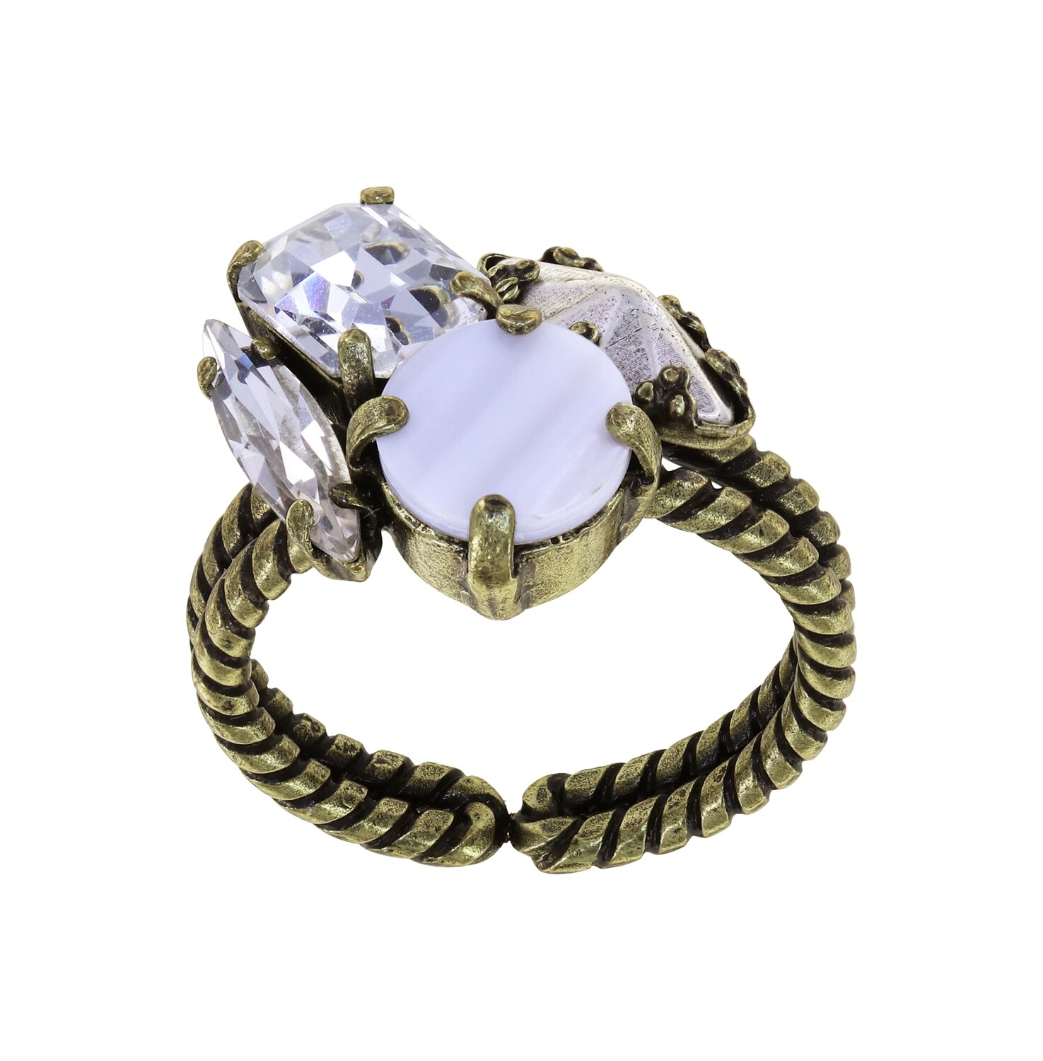 Konplott Ring "Sea Breeze" weiß