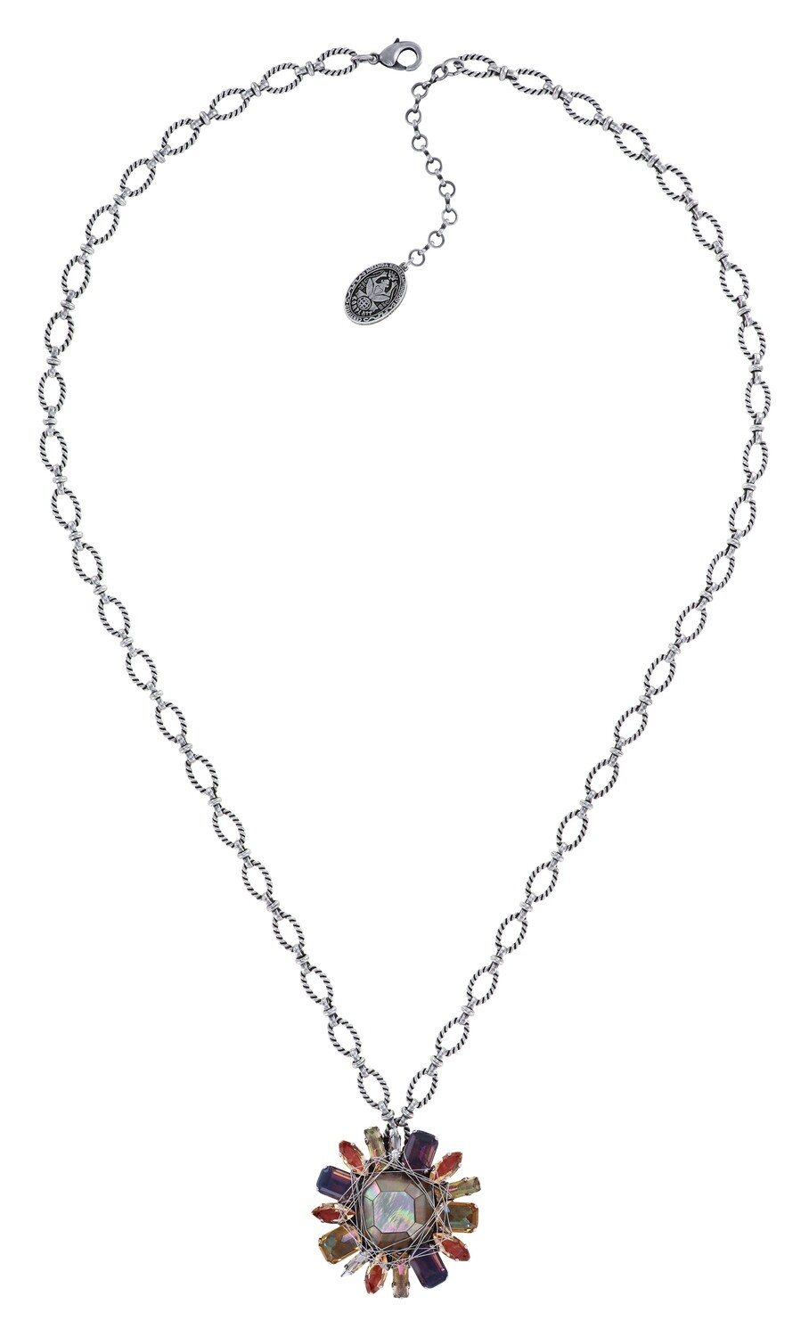Konplott Kette LANG "Cocktail at the Beach" Pink, Braun