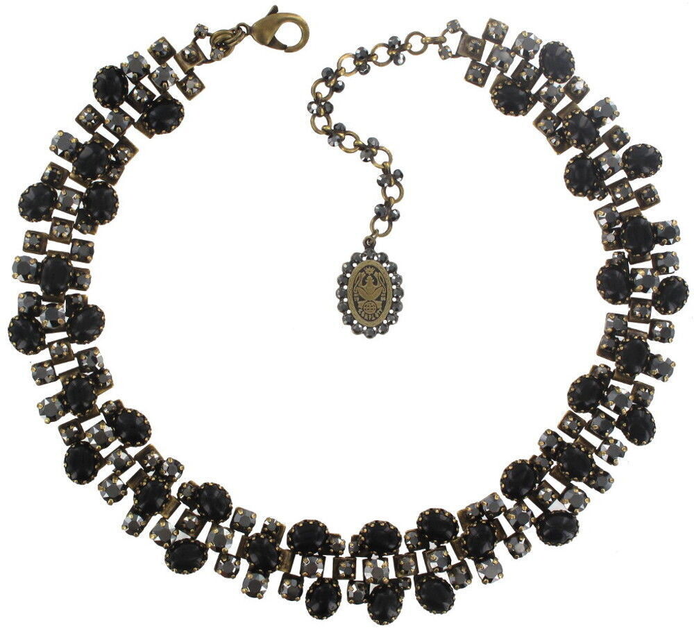 Konplott Collier "Orchid Hybrid" schwarz