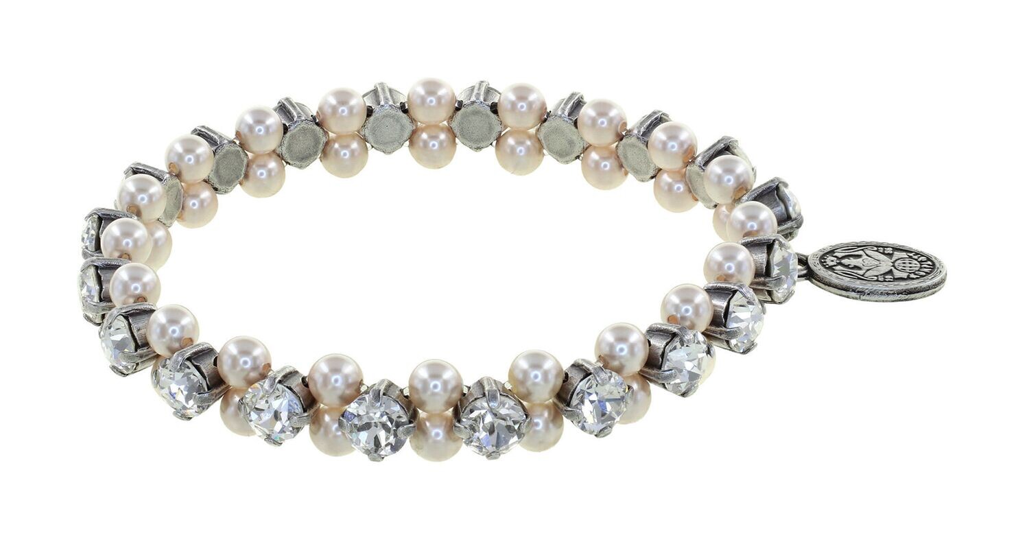 Konplott Armband "Pearl Shadow" weiß M