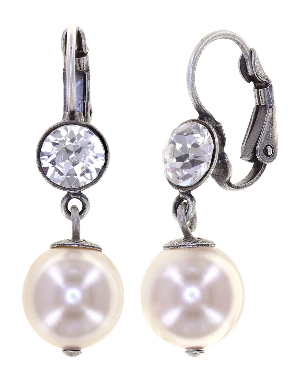 Konplott Ohrringe "Pearl Shadow" weiß