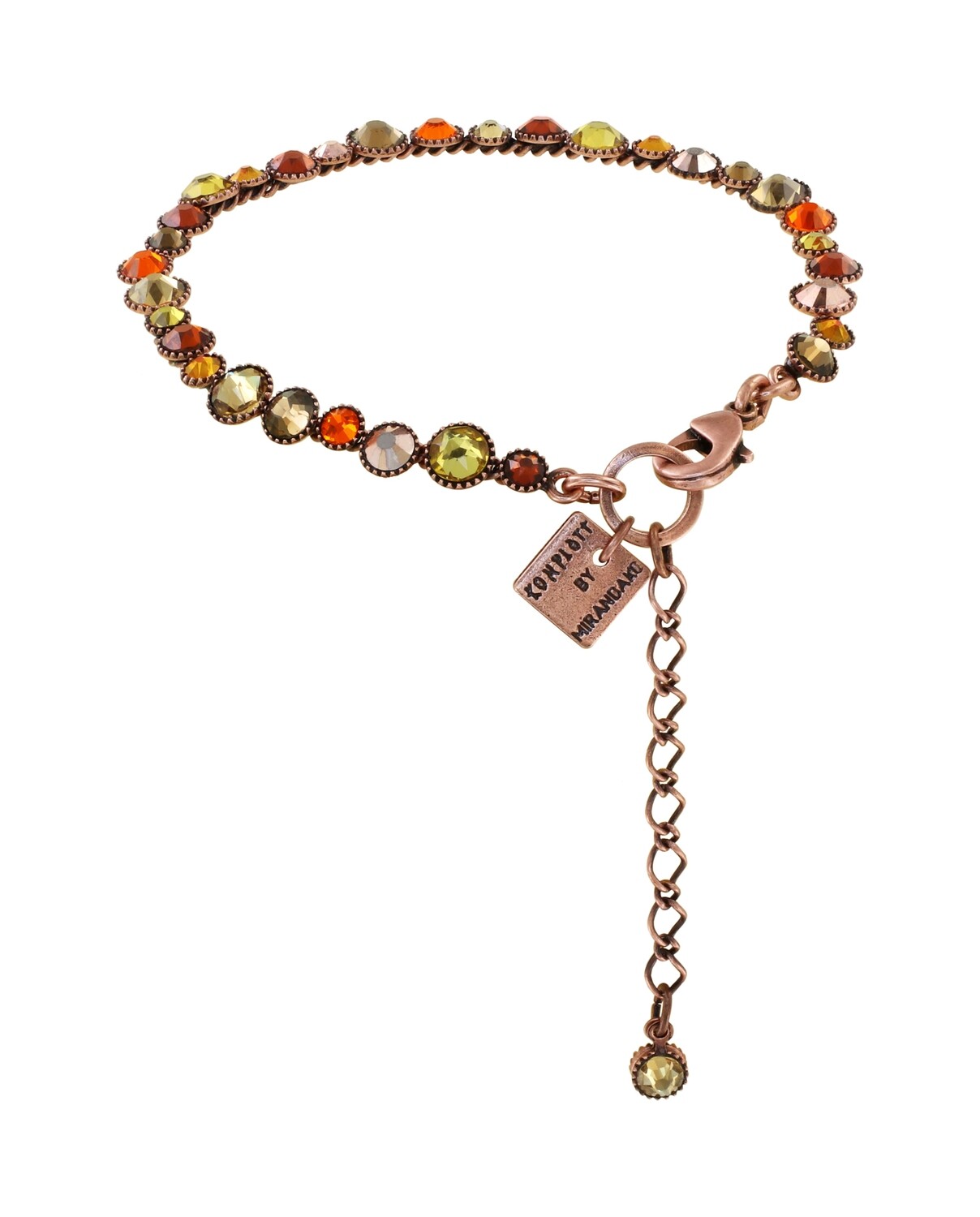 Konplott Armband "Water Cascade" Braun, Orange