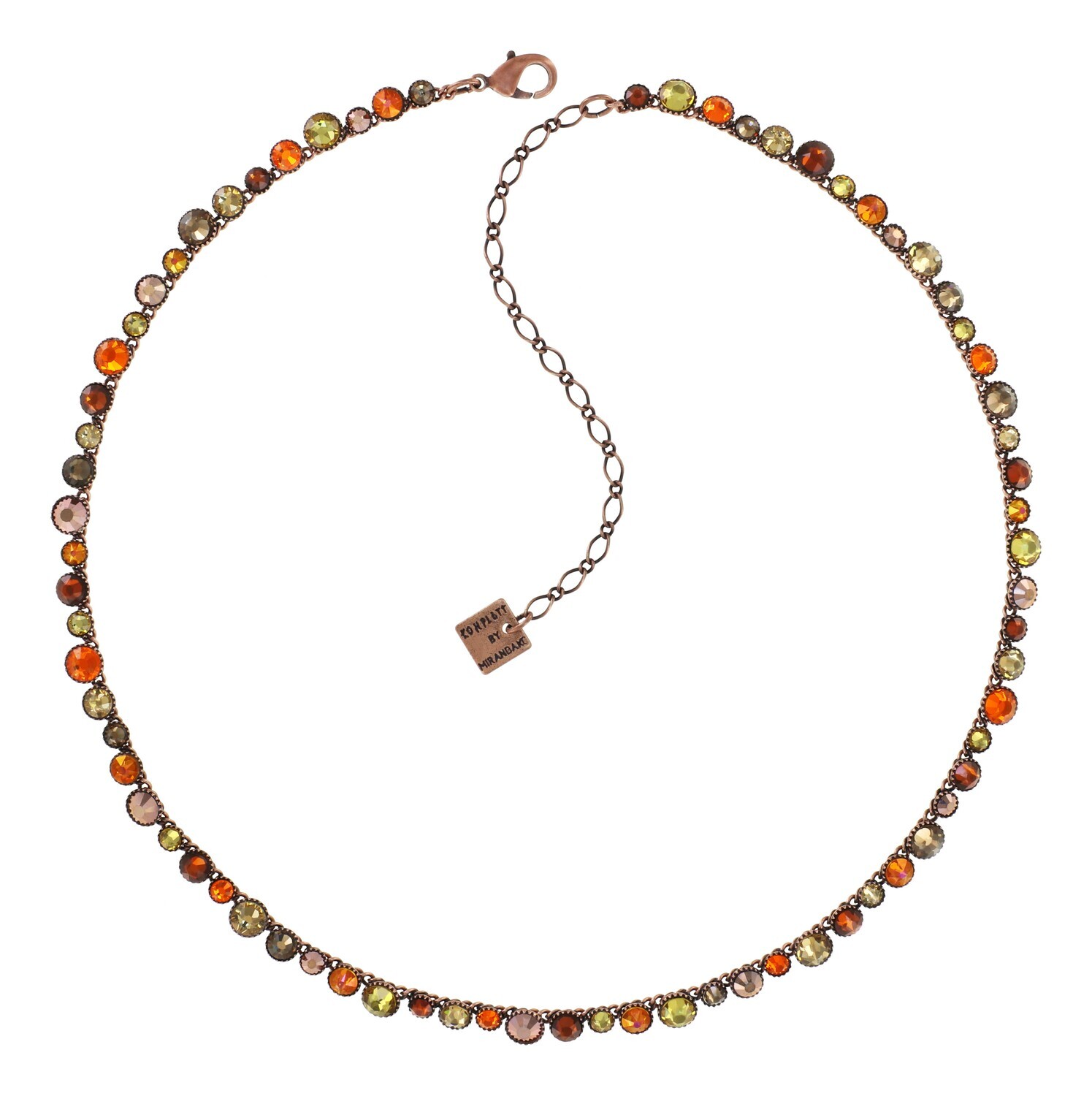 Konplott Kette "Water Cascade" Braun, Orange