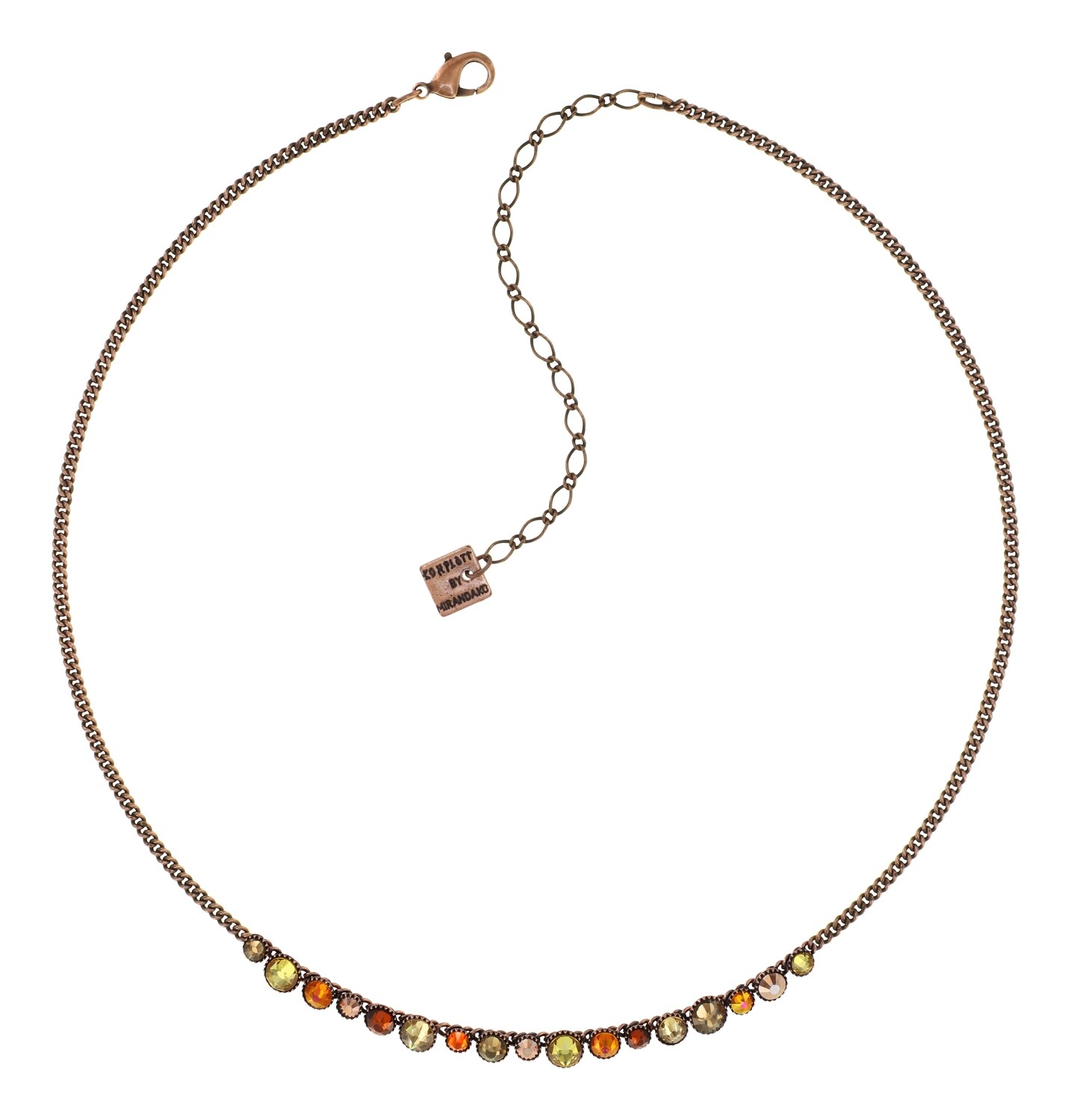 Konplott Kette "Water Cascade" Braun, Orange