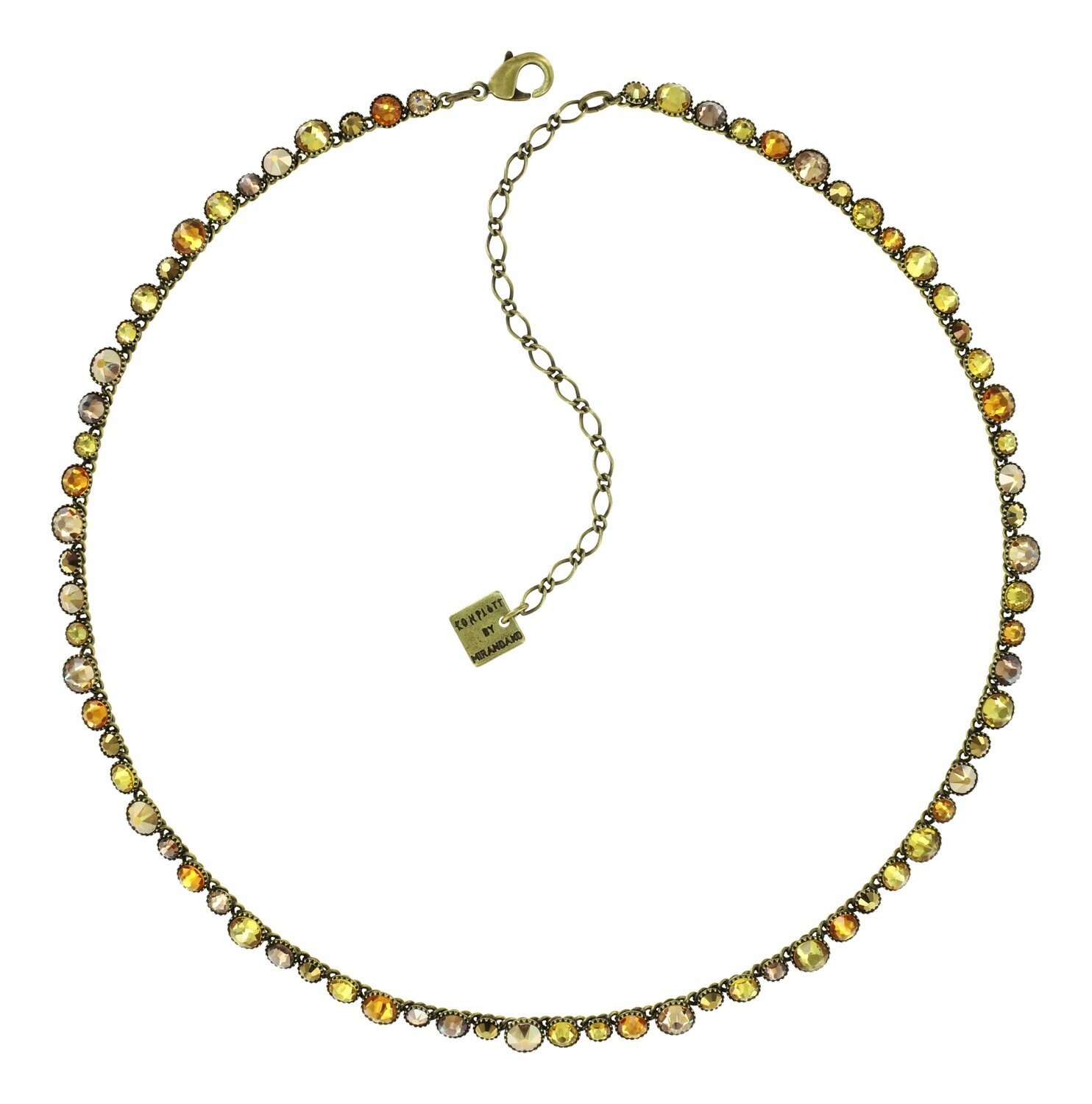 Konplott Kette "Water Cascade" Gelb, Braun