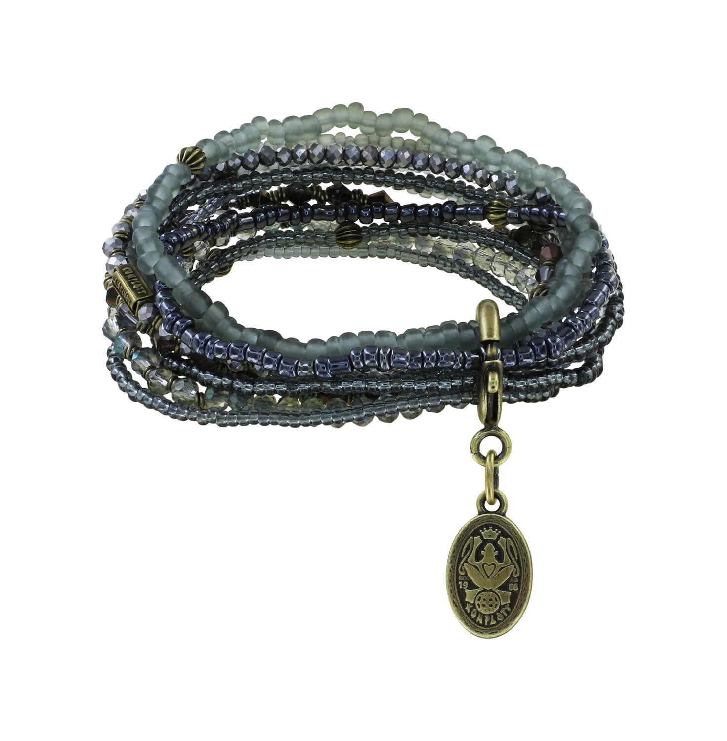 Konplott Armband "Petit Glamour d'Afrique" grau