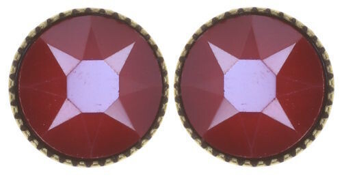 Konplott Ohrringe "Black Jack" rot-matt