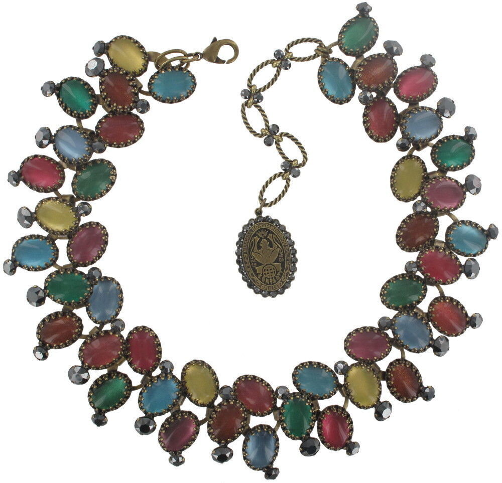 Konplott Collier "Orchid Hybrid" dark multi