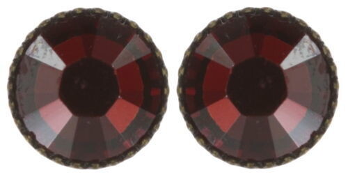 Konplott Ohrringe "Black Jack" dunkel - rot/braun