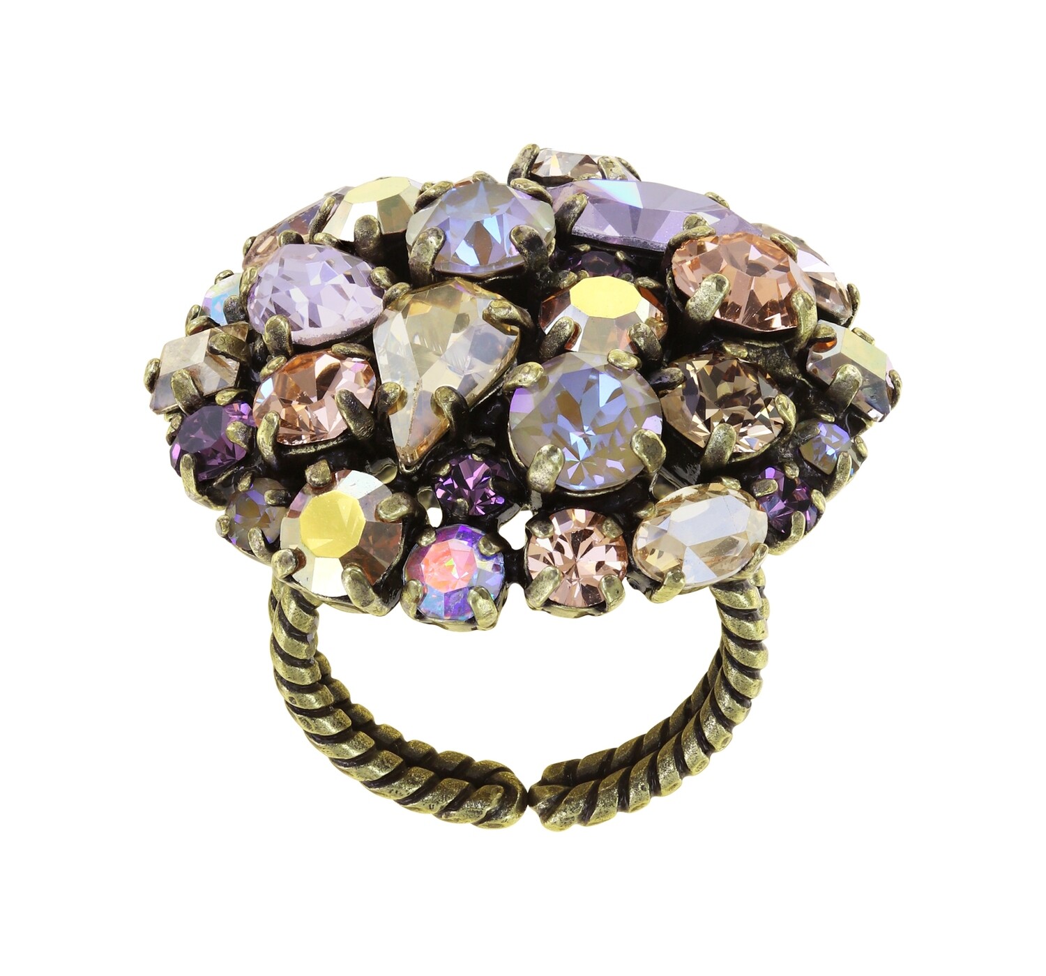 Konplott Ring "Ballroom" Beige, Lila